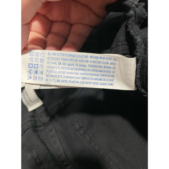 Forever 21 Women's Size 26 Skinny Denim Overalls Black - Picture 12 of 12